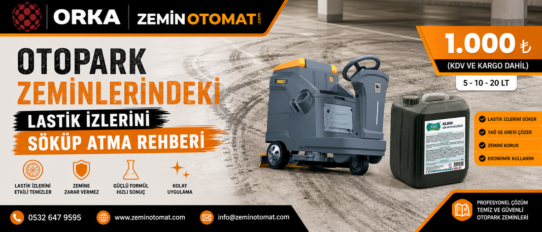 Otopark Zeminlerindeki Lastik İzlerini Söküp Atma Rehberi