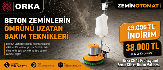 Beton Zeminlerin Ömrünü Uzatan Bakım Teknikleri
