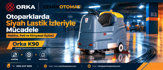 Otoparklarda Siyah Lastik İzleriyle Mücadele: Makine, Ped ve Kimyasal Üçlüsü