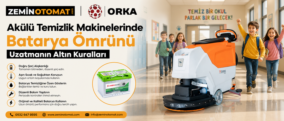 Akülü Temizlik Makinelerinde Batarya Ömrünü Uzatmanın Altın Kuralları
