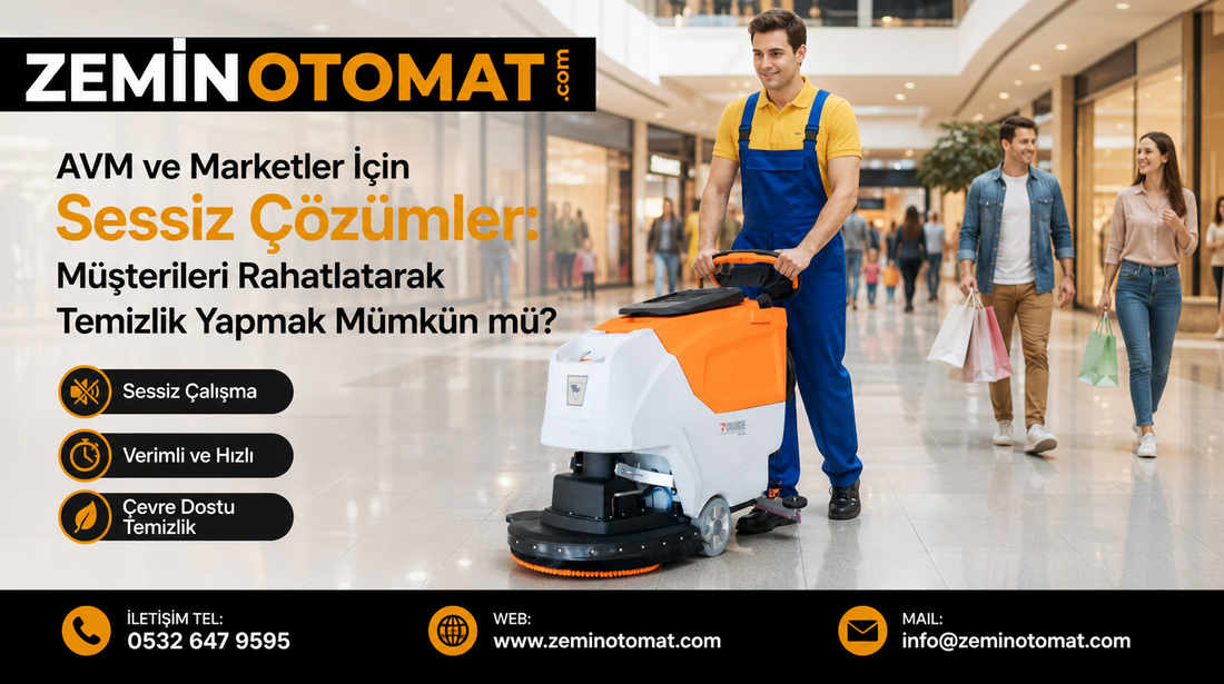 AVM ve Marketler İçin Sessiz Çözümler: Müşterileri Rahatlatarak Temizlik Yapmak Mümkün mü?