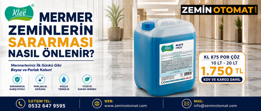 Mermer Zeminlerin Sararması Nasıl Önlenir?