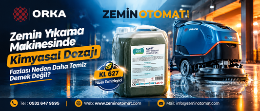 Zemin Yıkama Makinesinde Kimyasal Dozajı: Fazlası Neden Daha Temiz Demek Değil?