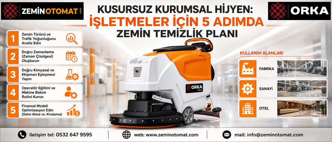 Kusursuz Kurumsal Hijyen: İşletmeler İçin 5 Adımda Zemin Temizlik Planı