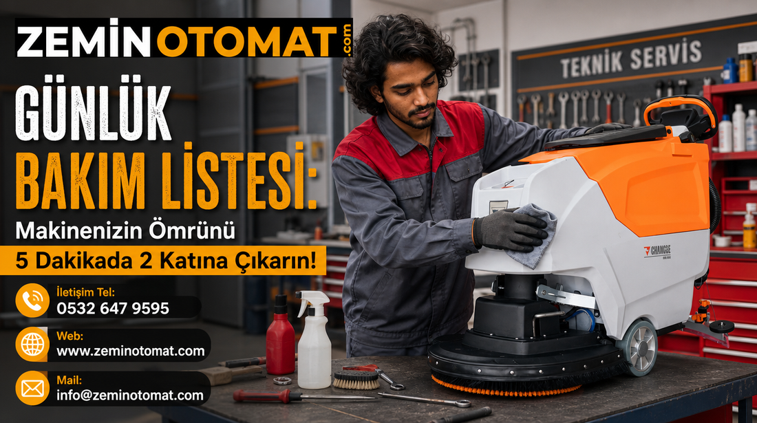 Günlük Bakım Listesi: Makinenizin Ömrünü 5 Dakikada 2 Katına Çıkarın!