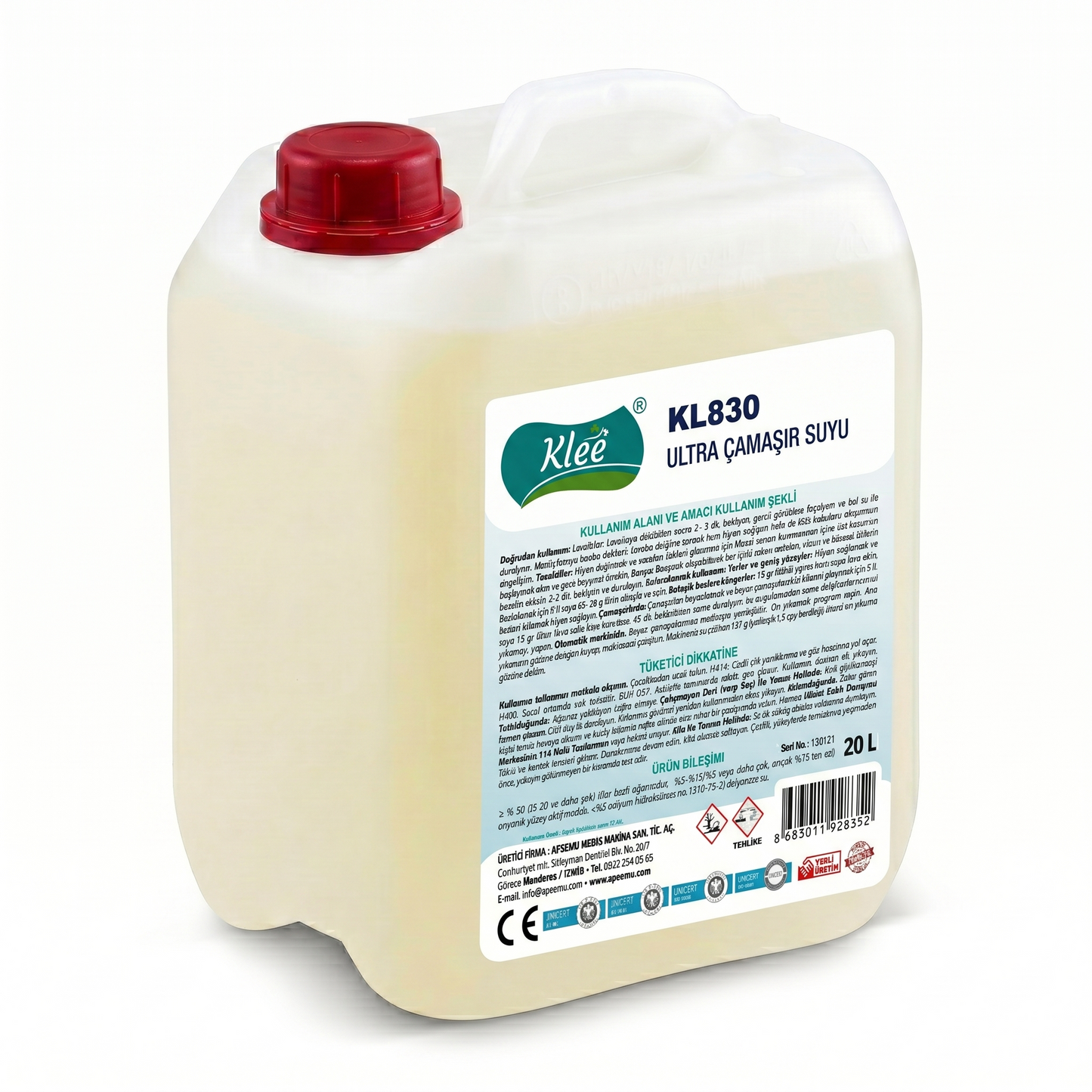 KL 830 Ultra Çamaşır Suyu