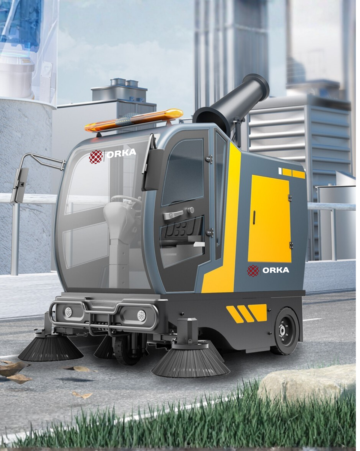 Orka U200 CAR Yol Sokak Süpürücüsü