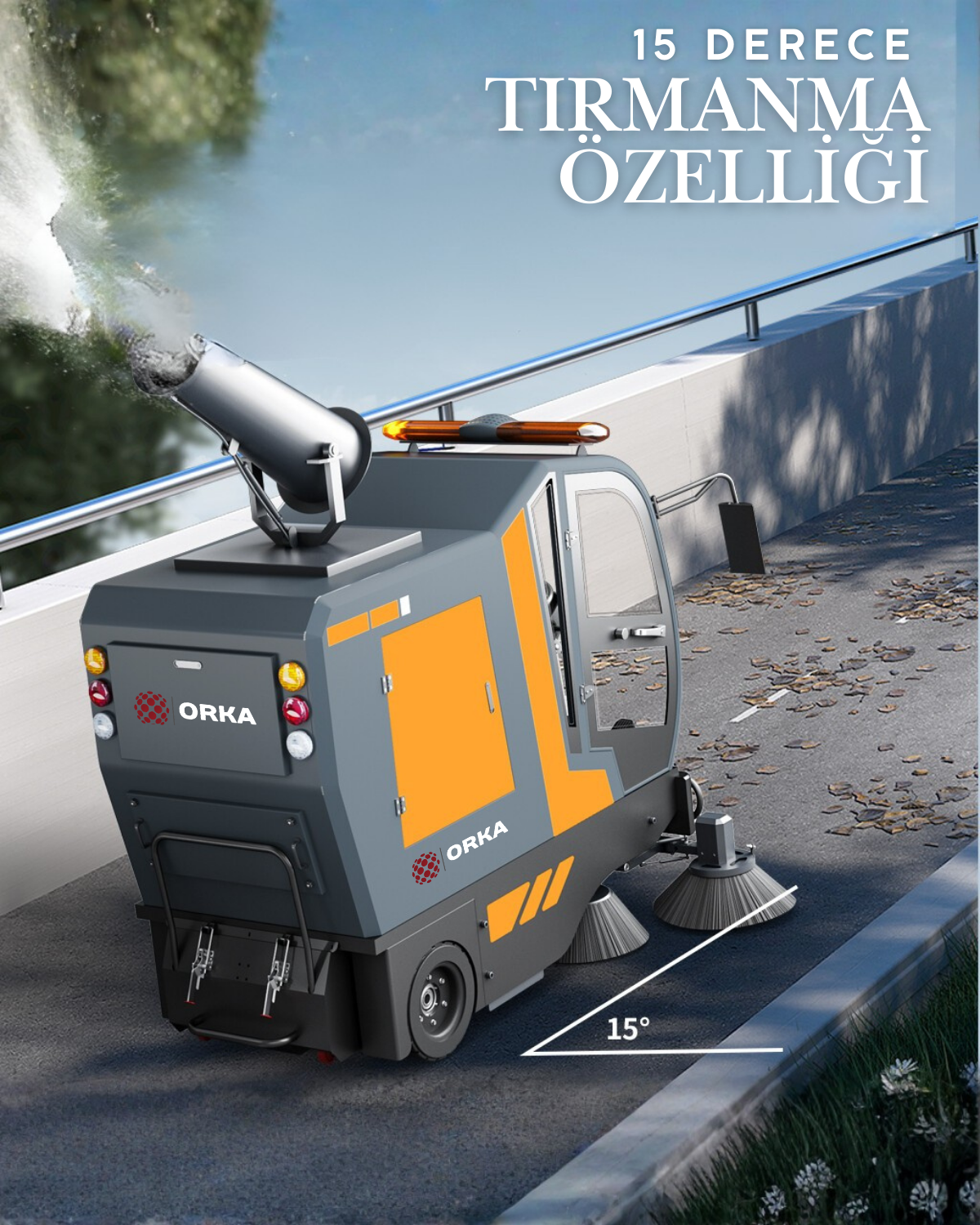 Orka U200 CAR Yol Sokak Süpürücüsü