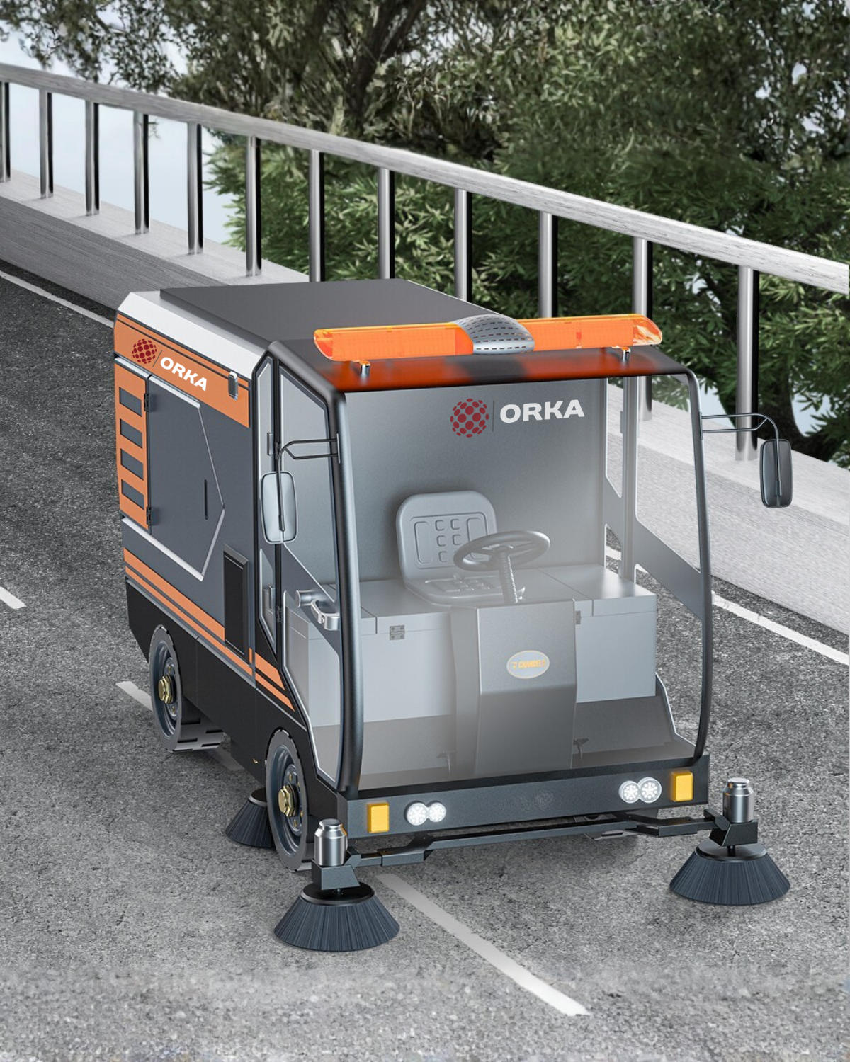 Orka U220 CAR Yol Sokak Süpürücüsü