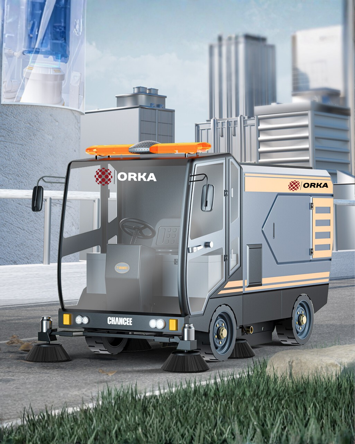 Orka U220 CAR Yol Sokak Süpürücüsü