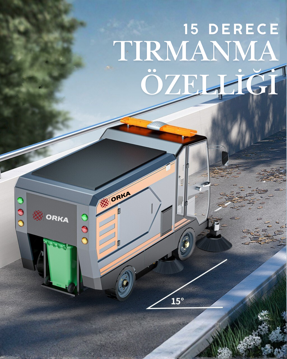 Orka U220 CAR Yol Sokak Süpürücüsü