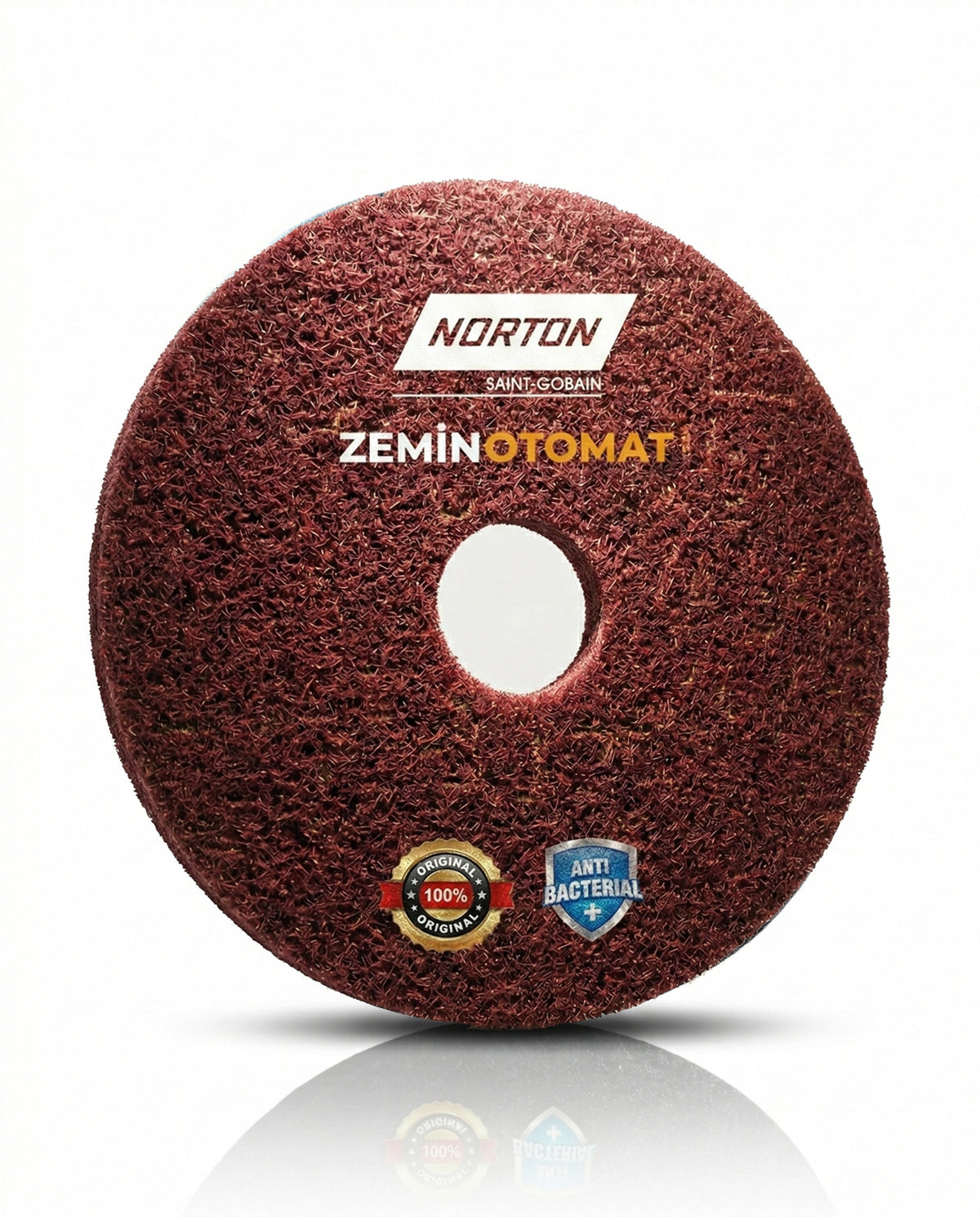 Norton Polish Kırmızı Zemin Temizleme Pedi (Antimikrobiyal)