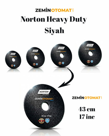 Norton Heavy Duty Siyah Zemin Temizleme Pedi (Antimikrobiyal)
