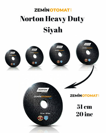 Norton Heavy Duty Siyah Zemin Temizleme Pedi (Antimikrobiyal)