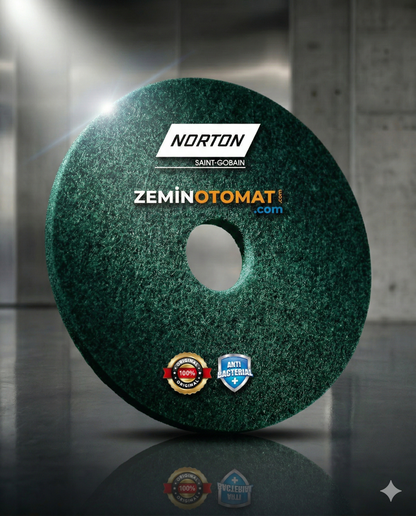 Norton Scrub Yeşil Zemin Temizleme Pedi (Antimikrobiyal)